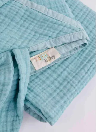 Hippi Bebe Mavisi Bebek Havlu