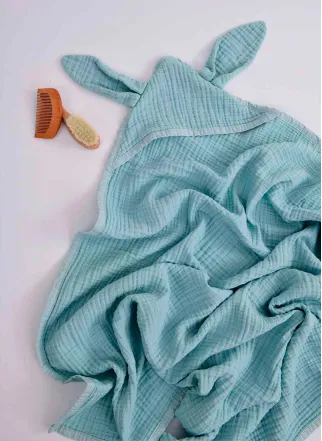 Hippi Bebe Mavisi Bebek Havlu